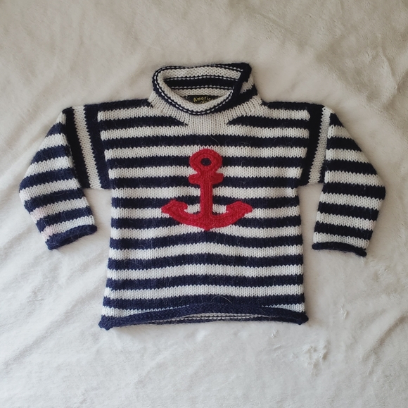 American South Side Alpaca Wool Anchor Sweater - Picture 2 of 9